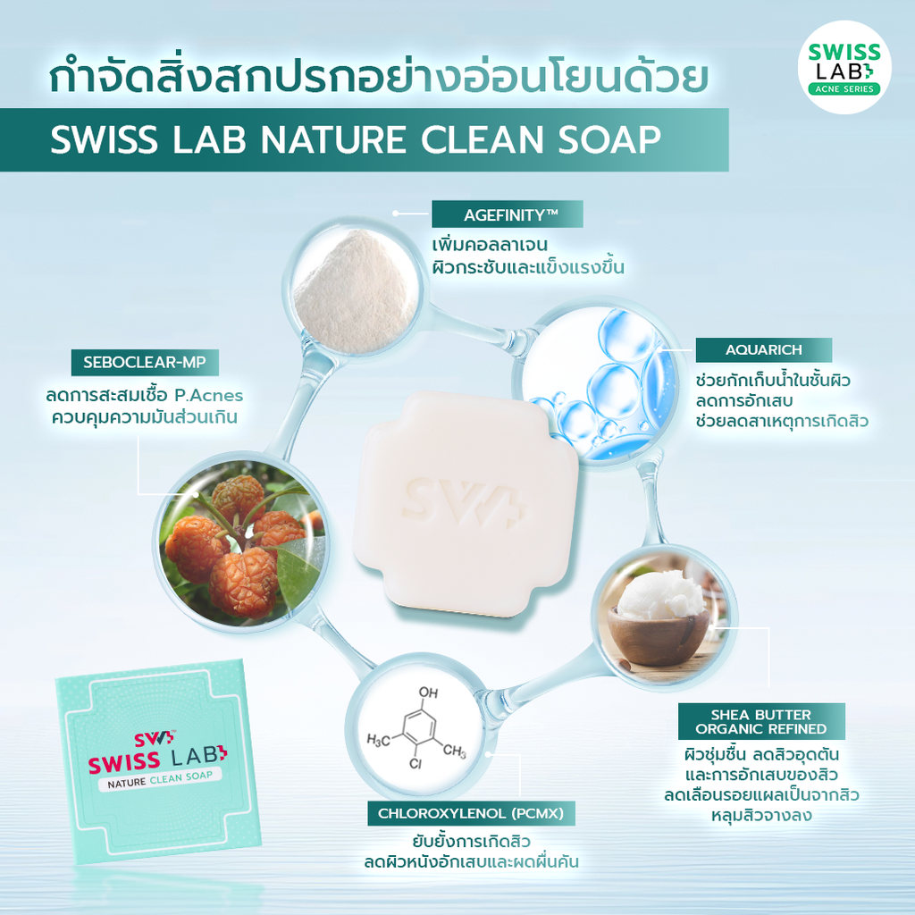 สบู่ล้างหน้า SWISSLAB Nature Clean Soap 70g - ภาพประกอบที่ 1