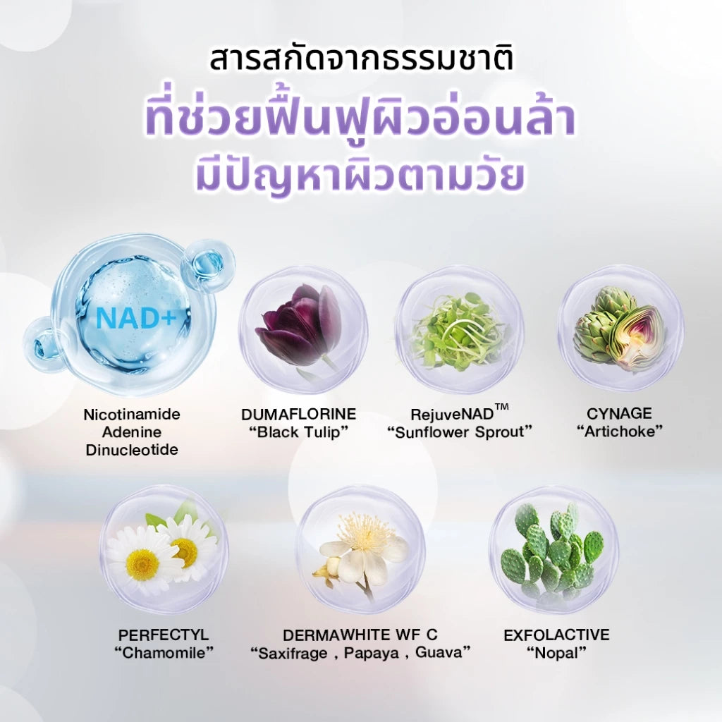 เซรั่มฟื้นฟูผิว PP Nat NAD Serum 30ml แพ็ค 5 ชิ้น - ภาพประกอบที่ 5