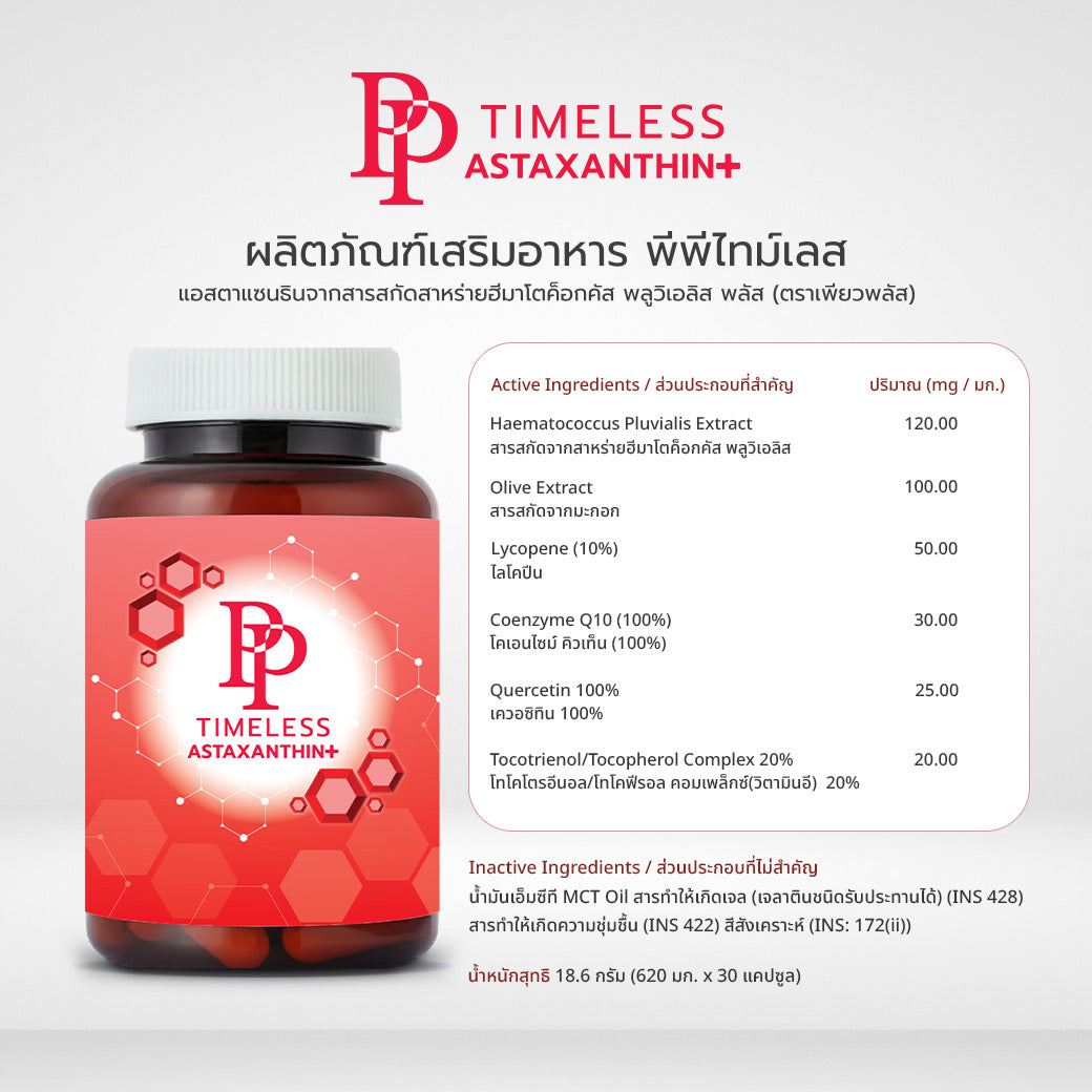 เซต PP TIMELESS กลูตาไธโอน x2 แอสตาแซนธิน x2 เซตสกินแคร์ PUREPLUS - ภาพประกอบที่ 6